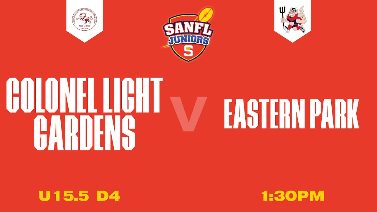 U15.5 D4 | Colonel Light v Eastern Park 2025