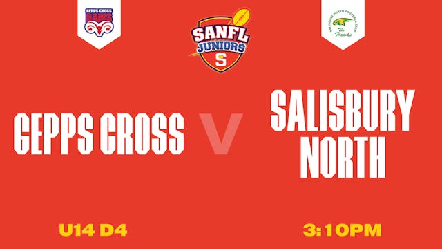 U14 D4 | Gepps Cross v Salisbury North 2025