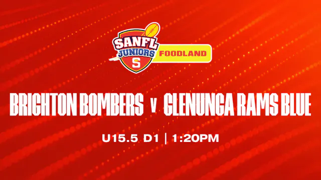 U15.5 D1 | Brighton Bombers v Glenunga Rams 2026