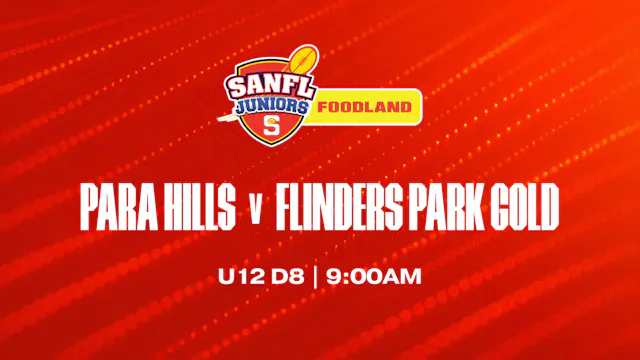 U12 D8 | Para Hills	v Flinders Park Gold 2026 Grand Final