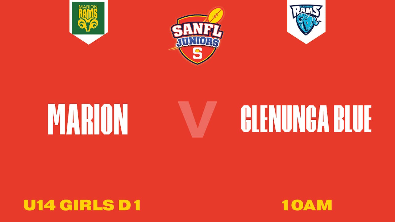 U14 Girls D1 | Marion v Glenunga Blue 2025
