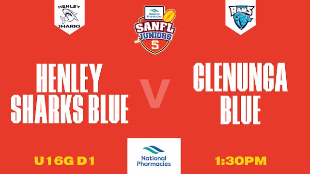 U16G D1 | Henley Sharks Blue V Glenunga Blue