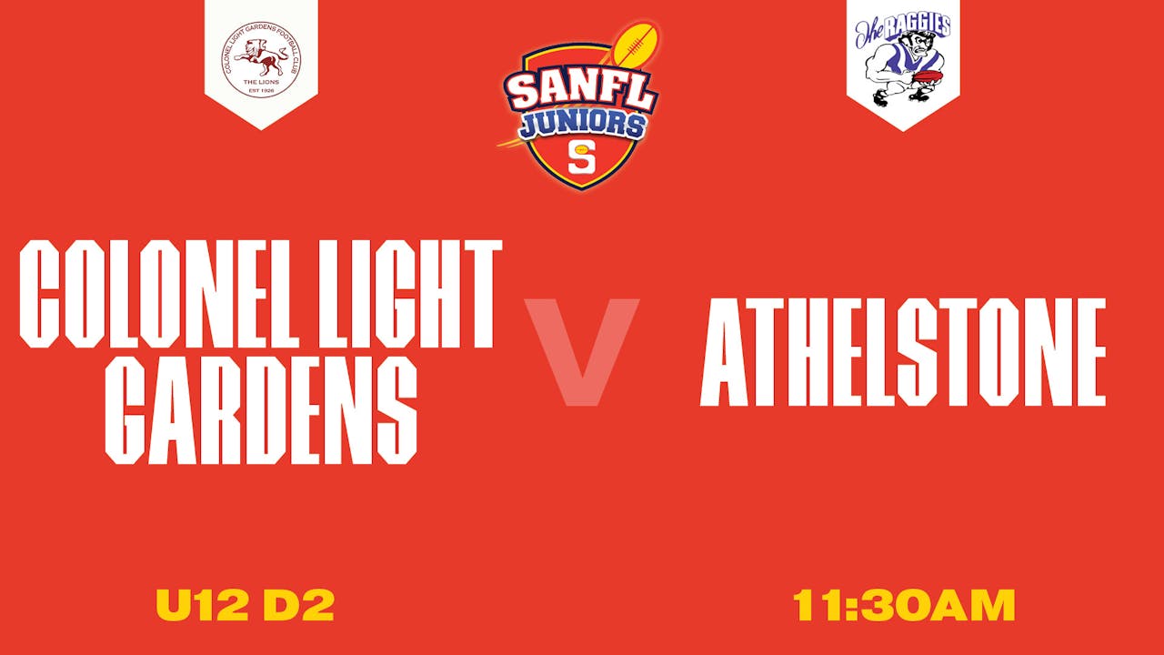 U12 D2 | Colonel Light Gardens v Athelstone 2025