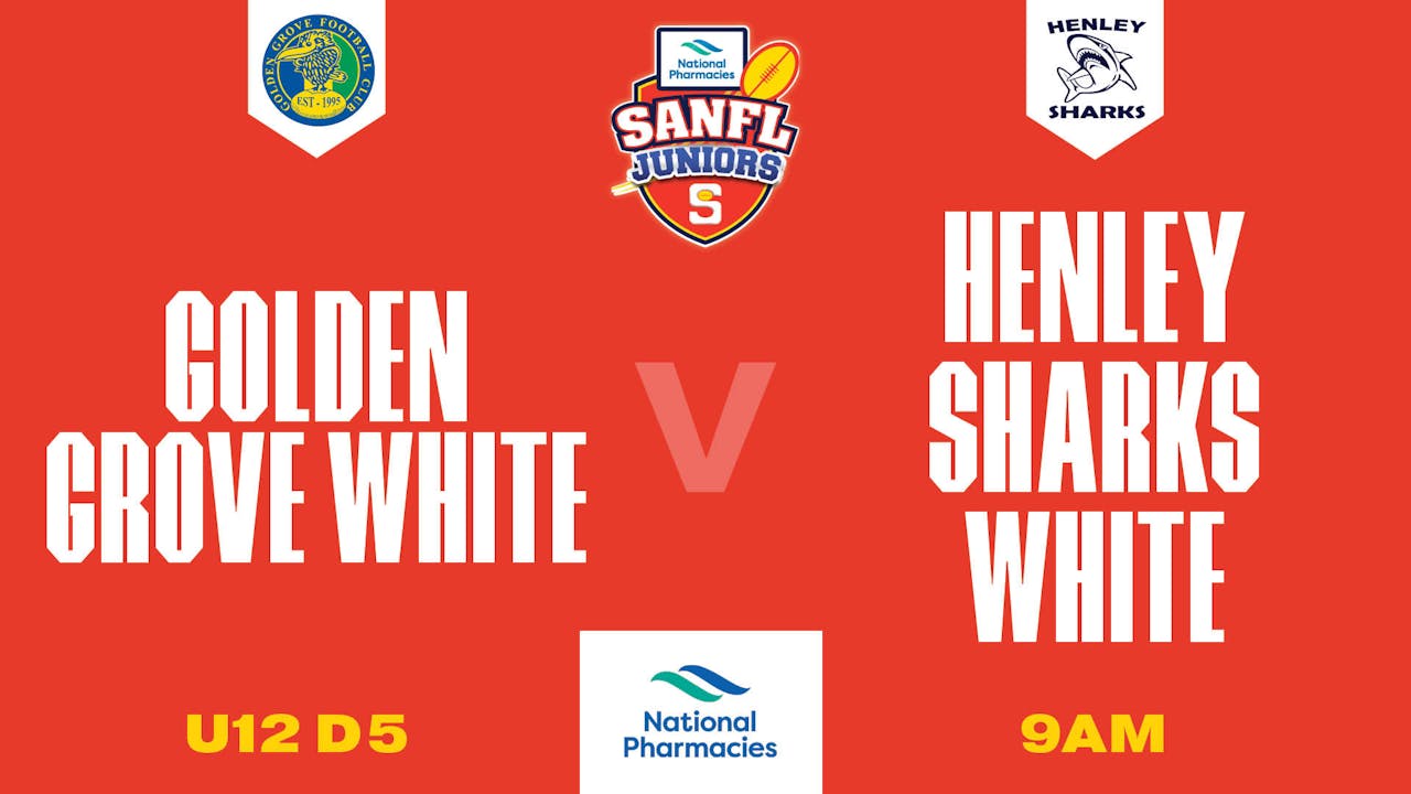 U12D5 | Golden Grove White	V Henley Sharks White