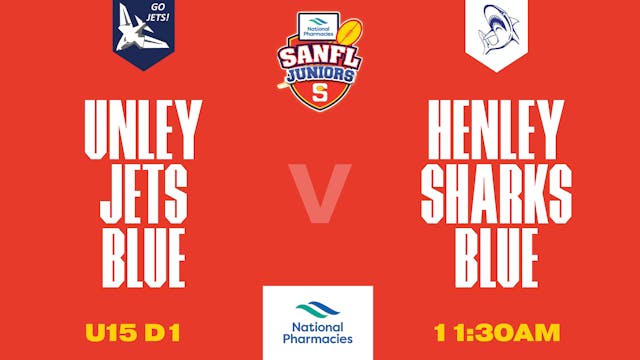 U15B D1 | Unley Jets Blue V Henley Sharks Blue | Stratarama Stadium