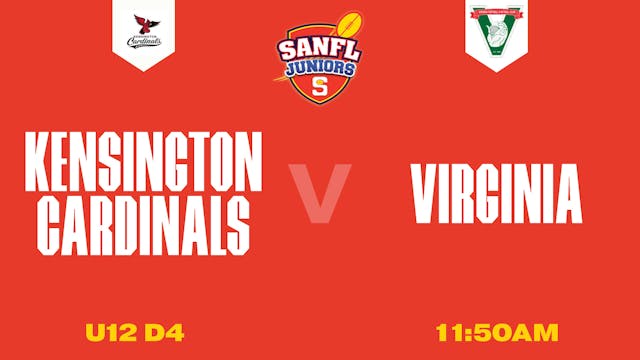 U12 D4 | Kensington Cardinals v Virginia 2025