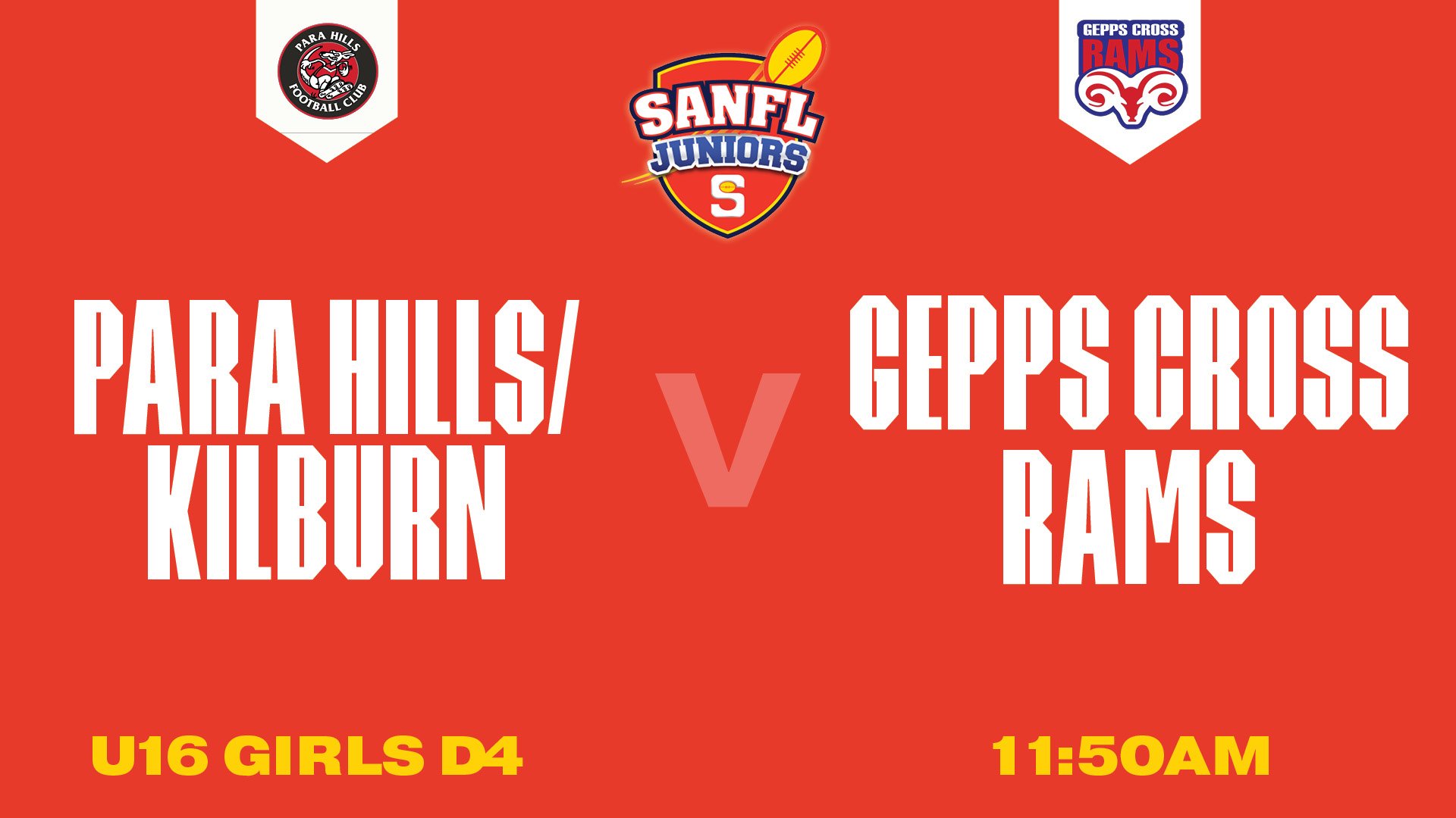 U16G D4 | Para Hills/Kilburn v Gepps Cross 2025