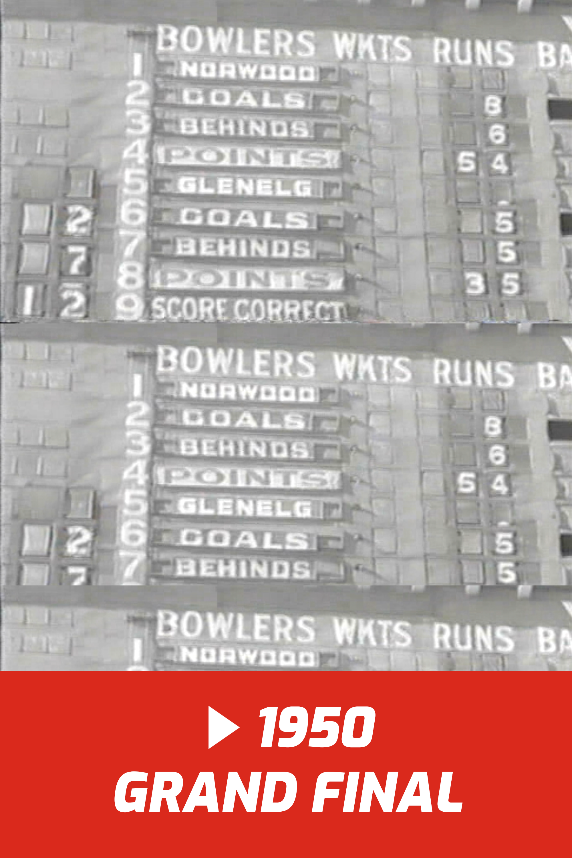 1950 Grand Final Norwood V Glenelg