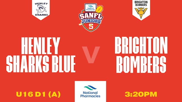 U16D1 (A) | Henley Sharks Blue V Brighton Bombers | Stratarama Stadium