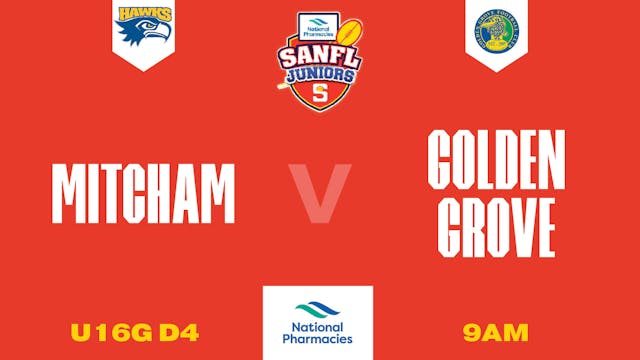 U16G D4 | Mitcham V Golden Grove