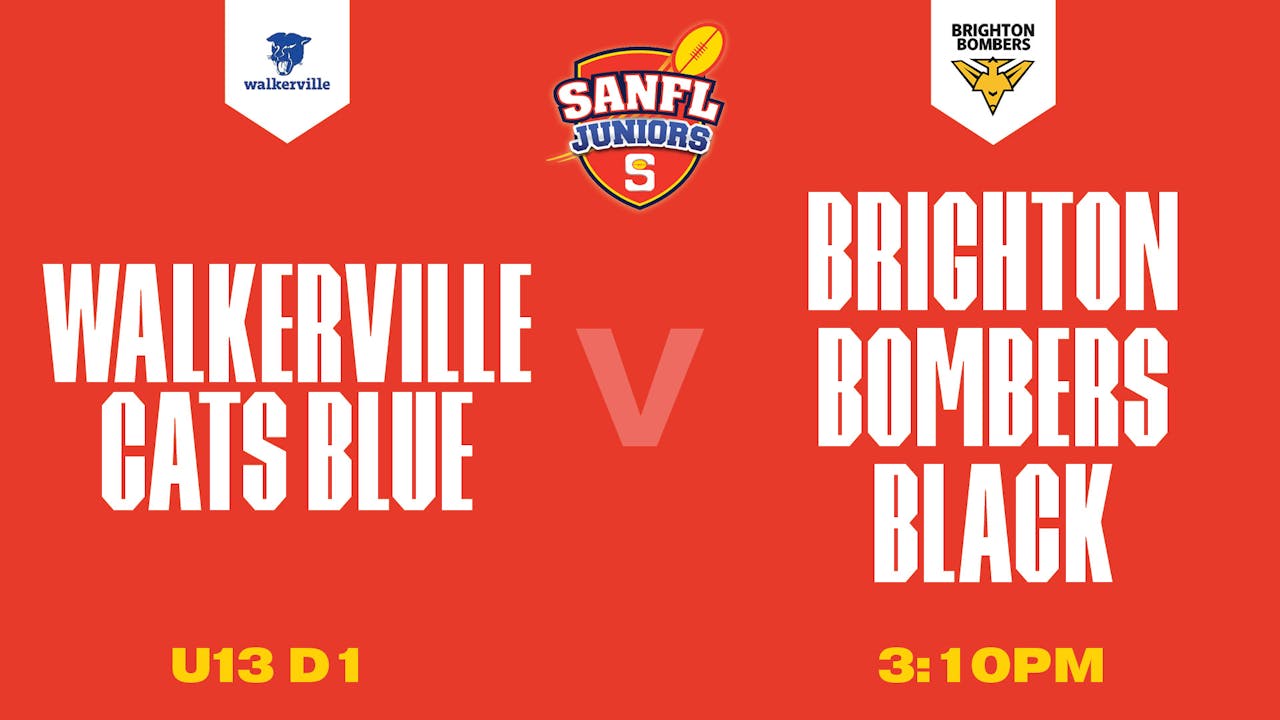 U13 D1 | Walkerville Cats v Brighton Bombers 2025