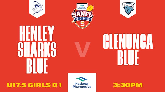 U175G D1 | Henley Sharks Blue V Glenunga Blue | Stratarama Stadium