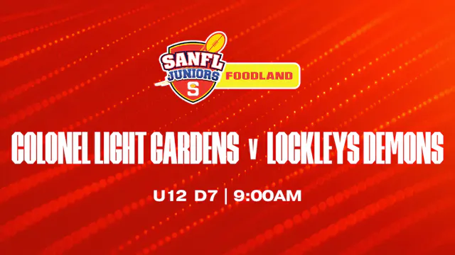U12 D7 | Colonel Light v Lockleys Demons 2026