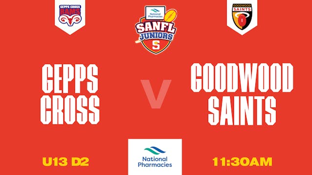 U13 D2 Gepps Cross V Goodwood Saints | Coopers Stadium