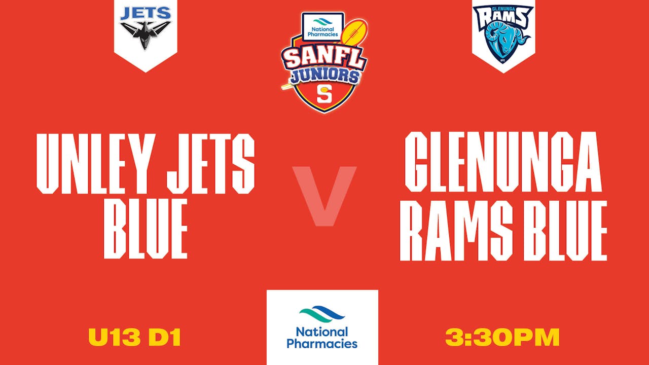 U13D1 | Unley Jets Blue	V Glenunga Rams Blue