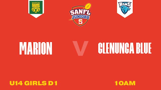 U14 Girls D1 | Marion v Glenunga Blue 2025
