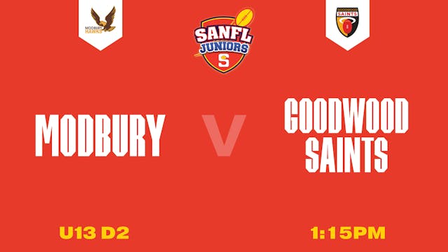 U13 D2 | Modbury v Goodwood Saints 2025