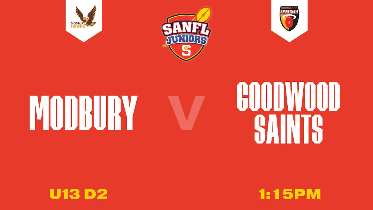 U13 D2 | Modbury v Goodwood Saints 2025