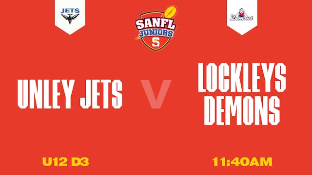 U12 D3 | Unley Jets v Lockleys Demons 2025