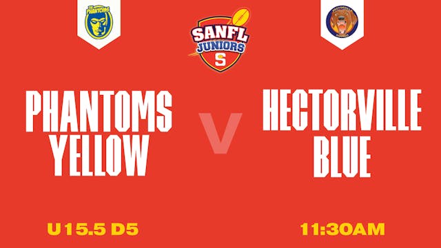 U15.5 D5 | Phantoms Yellow v Hectorville Blue 2025