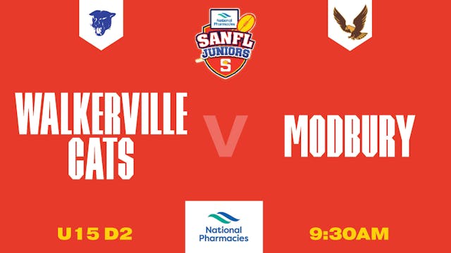 U15D2 | Walkerville Cats	V Modbury | Prospect Oval