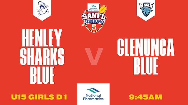 U15G D1 | Henley Sharks Blue V Glenunga Blue | Stratarama Stadium