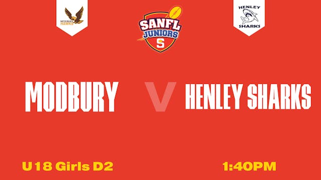 U18 Girls D2 | Modbury v Henley Sharks 2025