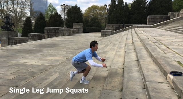 Stairs Strength and Footwork Routine