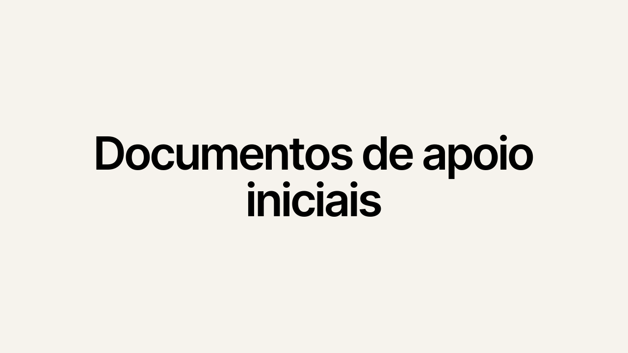 Documentos de Apoio