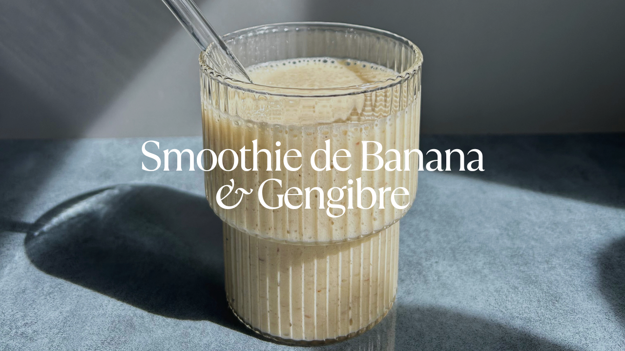 Smoothie de banana e gengibre