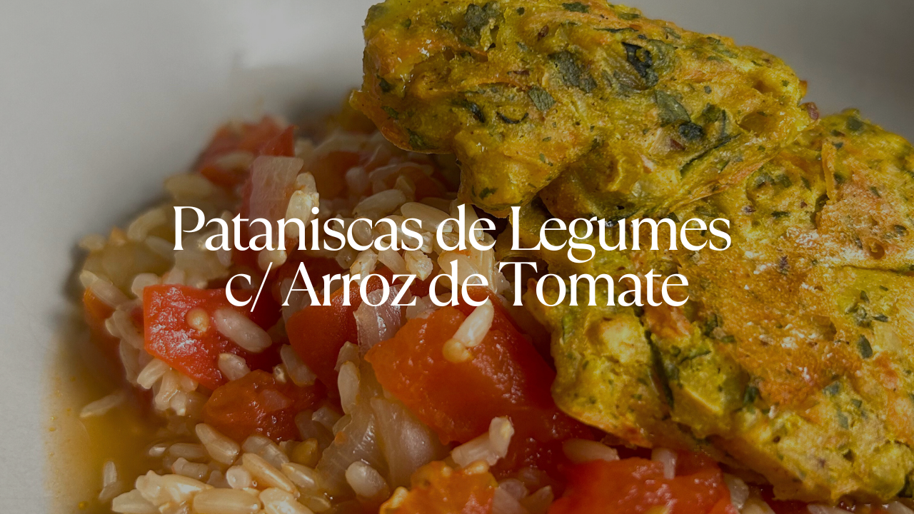 Pataniscas de legumes c/ arroz de tomate