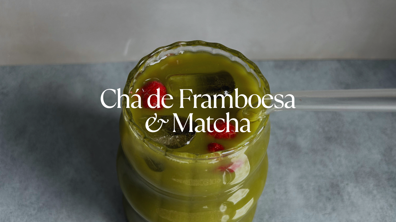 Chá de Framboesa e Matcha