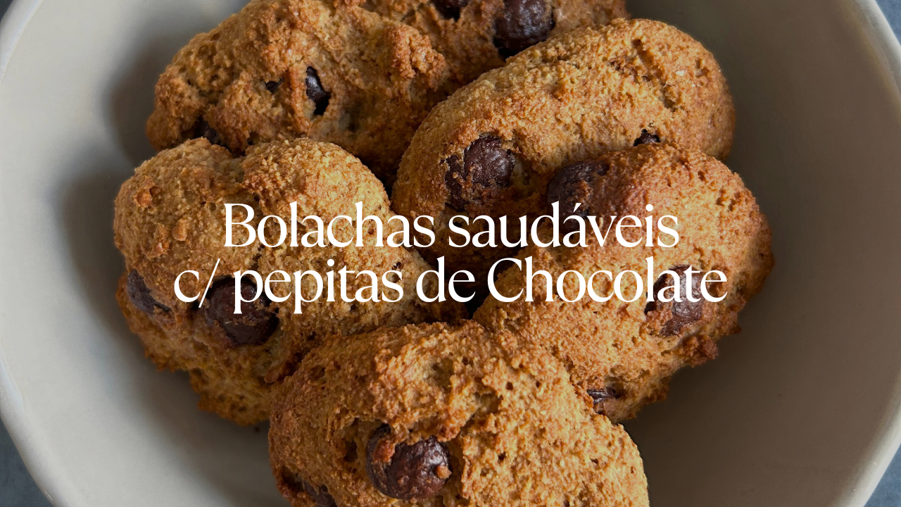 Bolachas saudáveis com pepitas de chocolate
