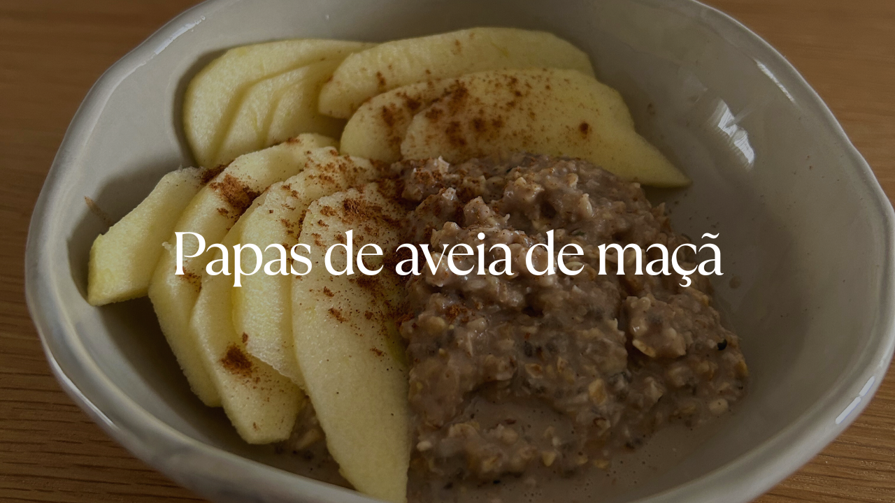 Papa de aveia de maça