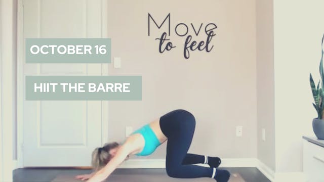 HIIT The Barre (LIVE-45)- October 16t...