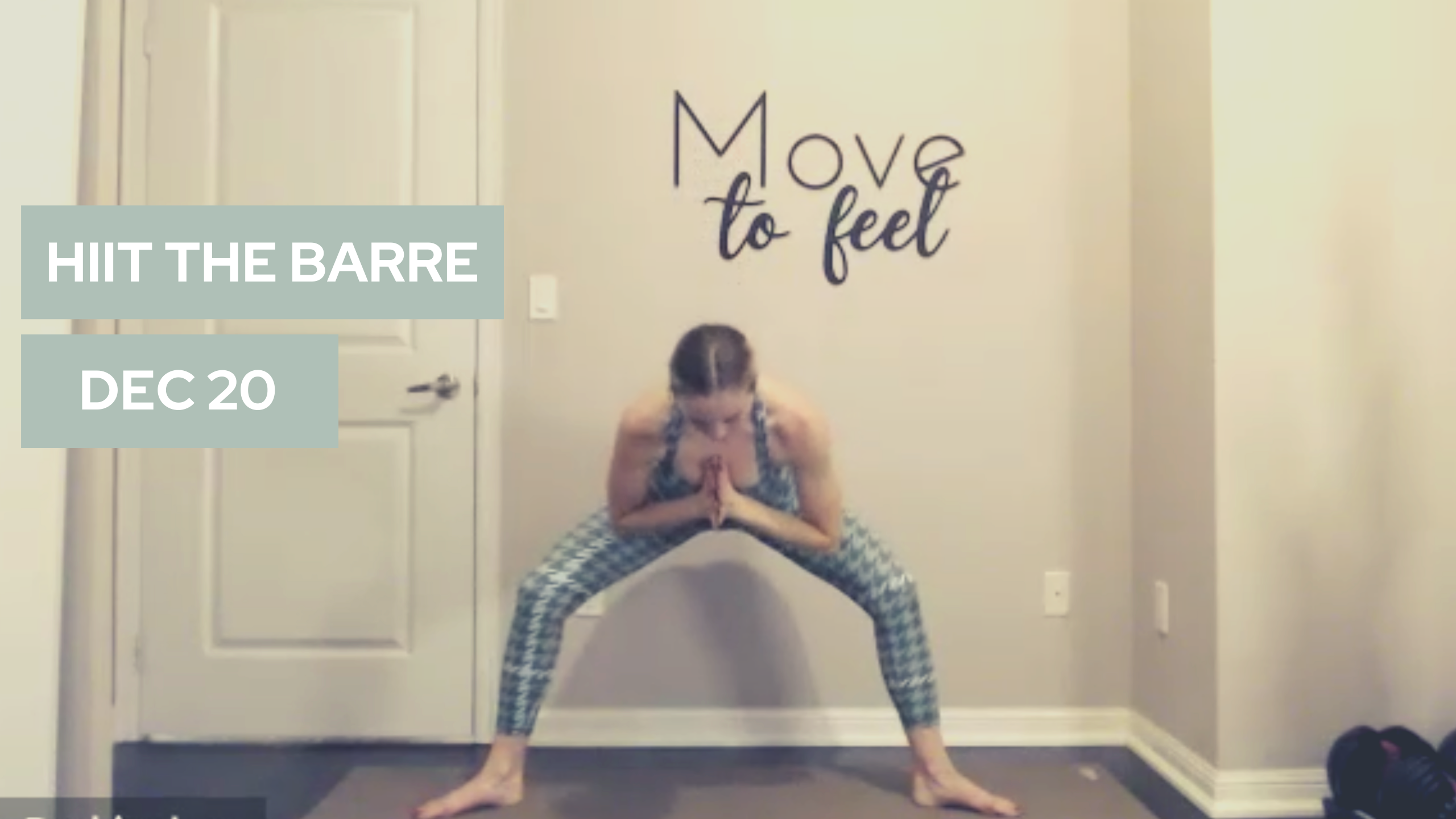 HIIT The Barre (LIVE-45)- December 20th 2021