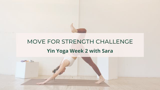 WEDNESDAY: Week 2- Yin Yoga with Sara