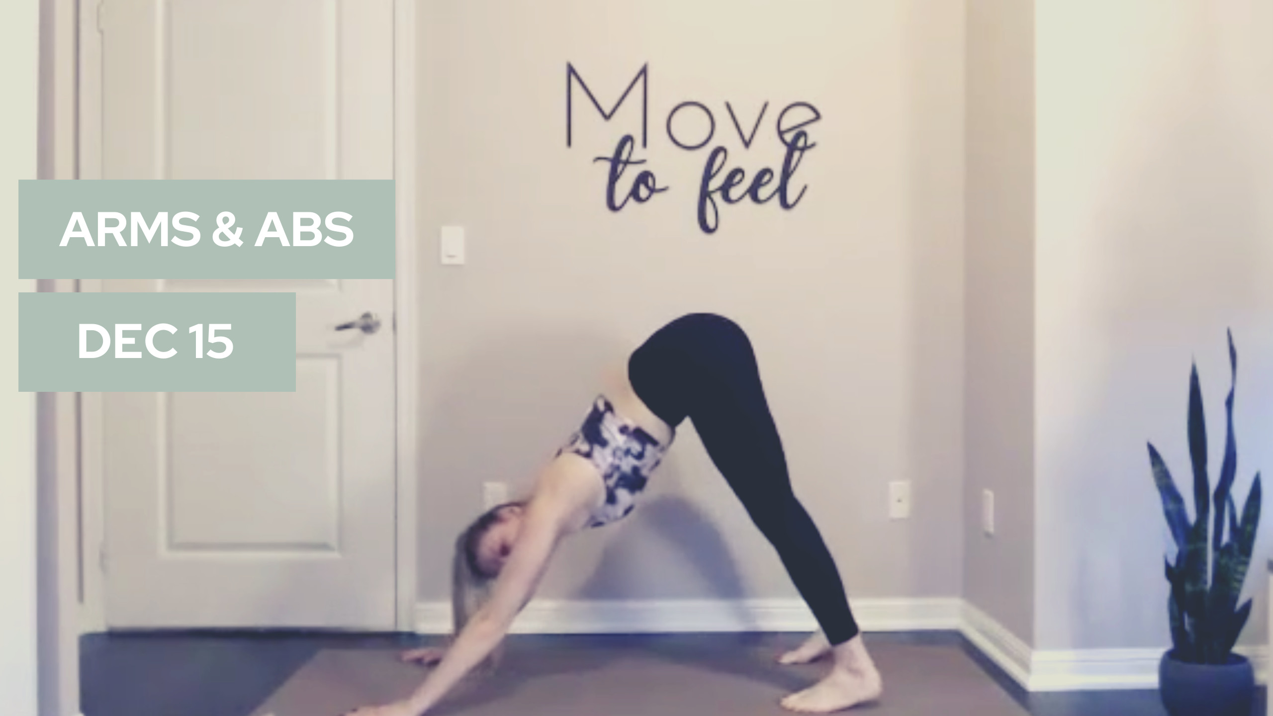 Arms & Abs (Live-30)- December 15th 2021