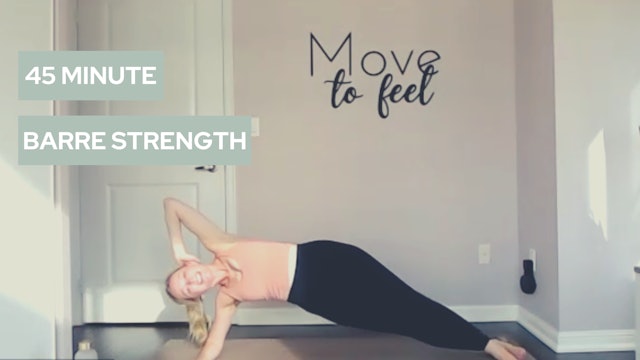 Barre Strength: Glutes & Core (Live-45)- July 11 2022