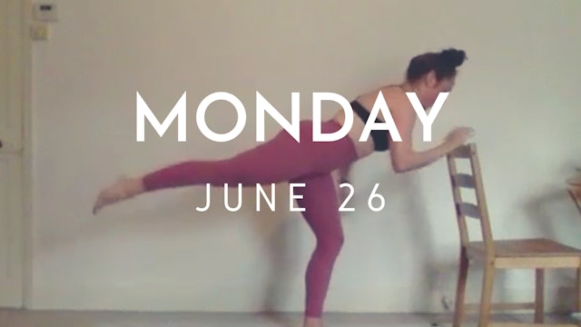 Barre with Guest Instructor Madison (LIVE-45)- June 21 2021