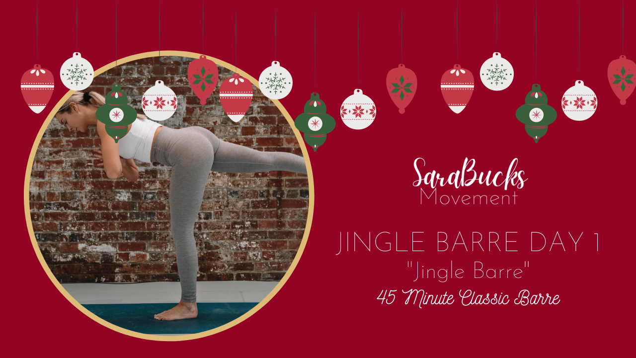 Jingle Barre Day 1: LIVE 45 Minute Barre