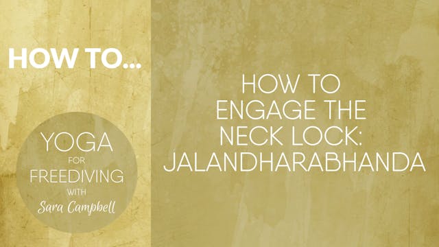 How to Engage Neck Lock : Jalandharabhanda