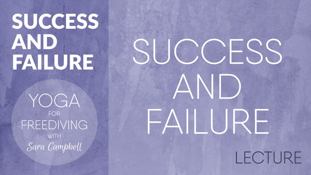 Success & Failure 1: Lecture - Success and Failure