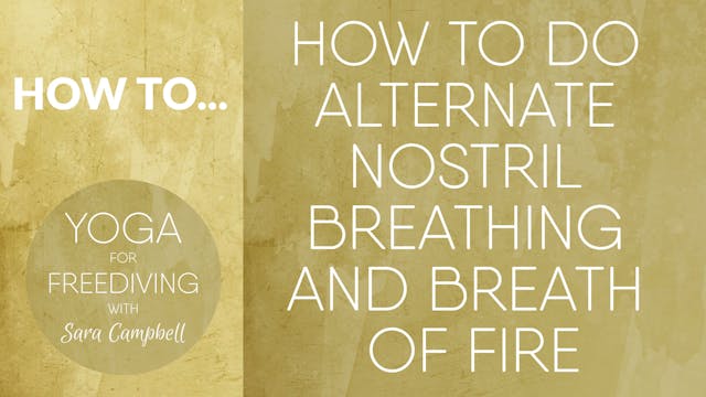 How to do Alternate Nostril Breathing...