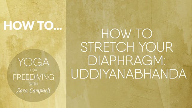 How To Stretch your Diaphragm : Uddiyanabhanda