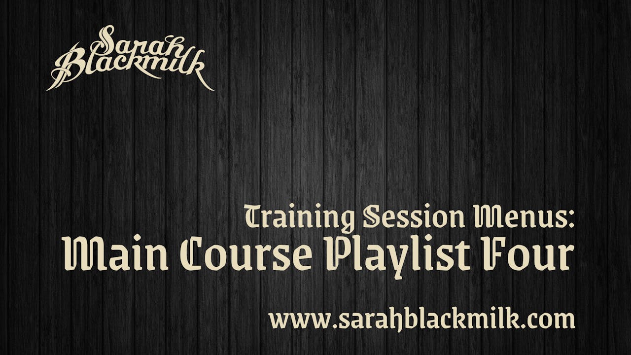 Training Session Menus: Main Course Playlist 4