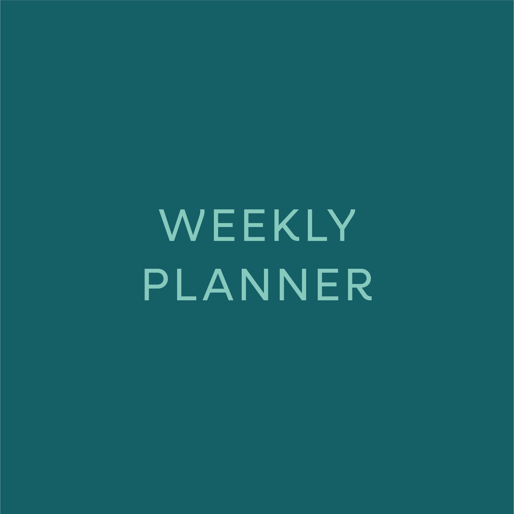 weekly planner
