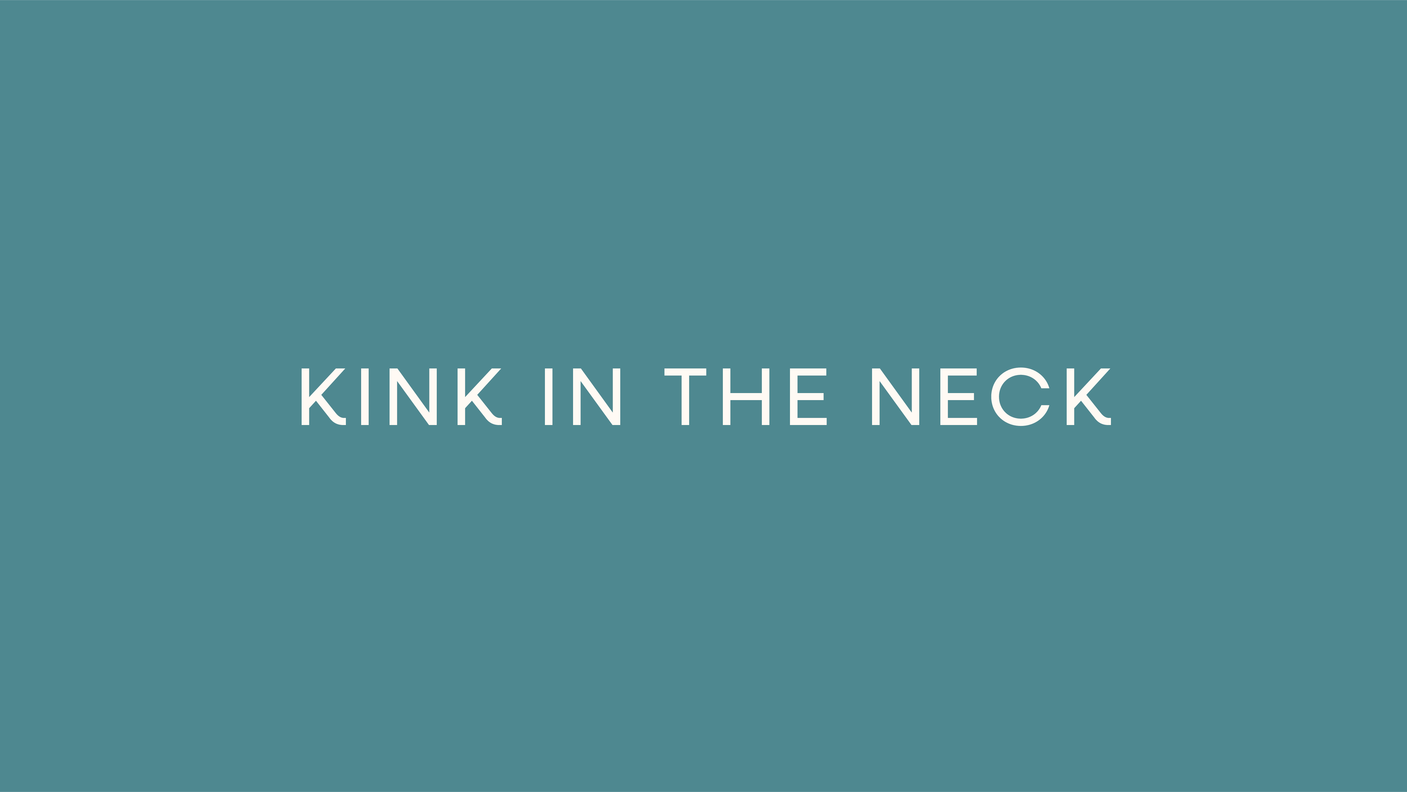 kink in the neck