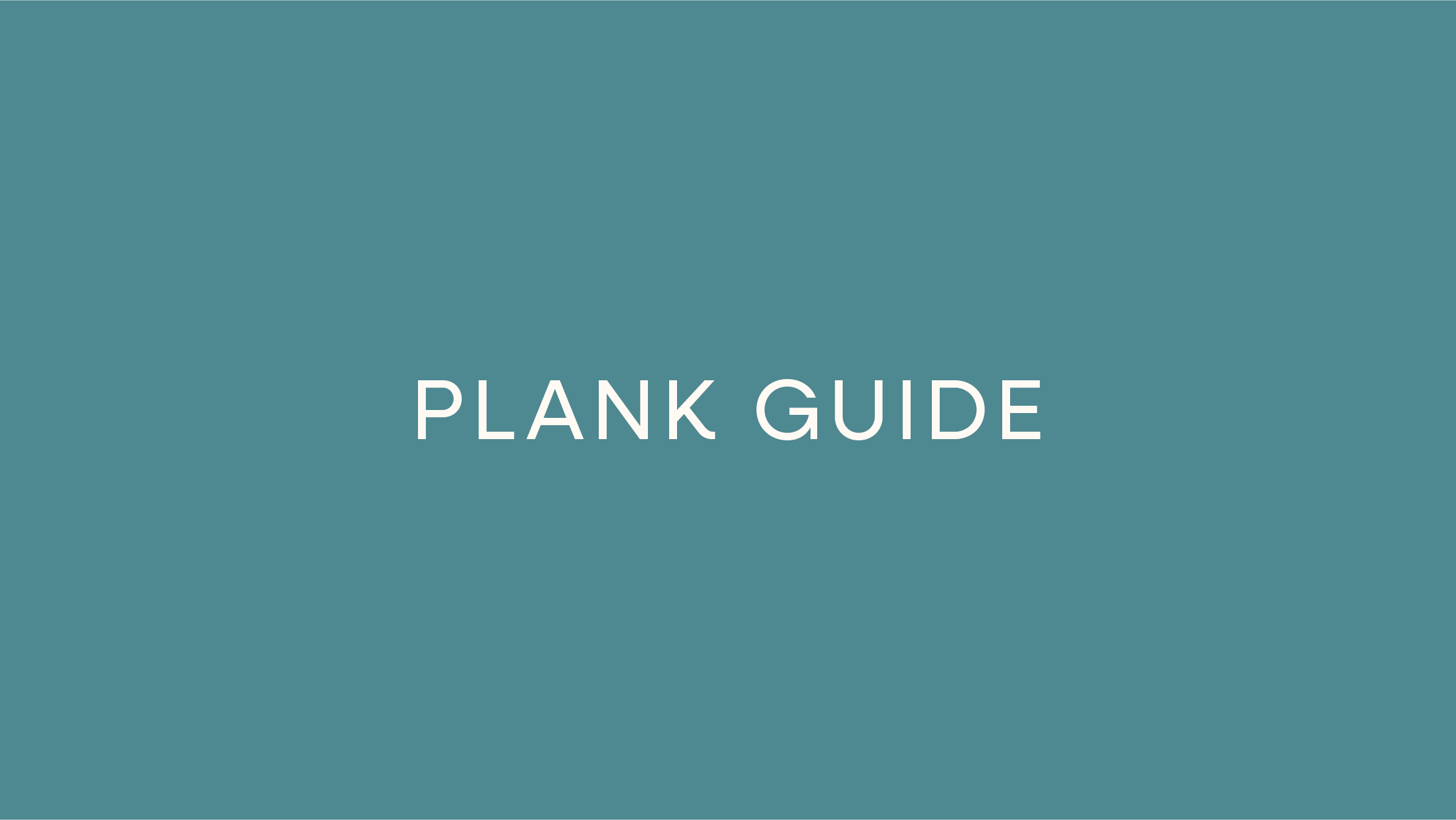 Plank Guide