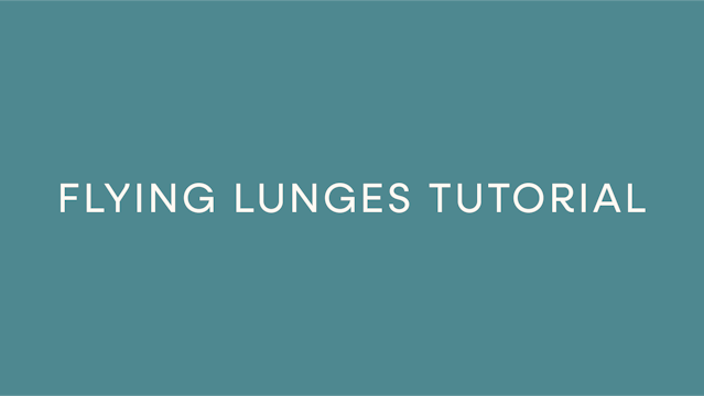 Flying Lunges Tutorial